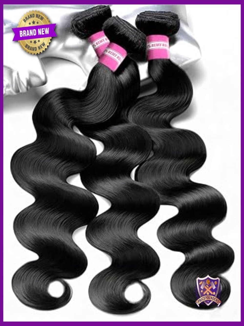 100% Virgin Human Hair Body Wave Bundles 18 20 22 Inch 3 Bundles Double Weft